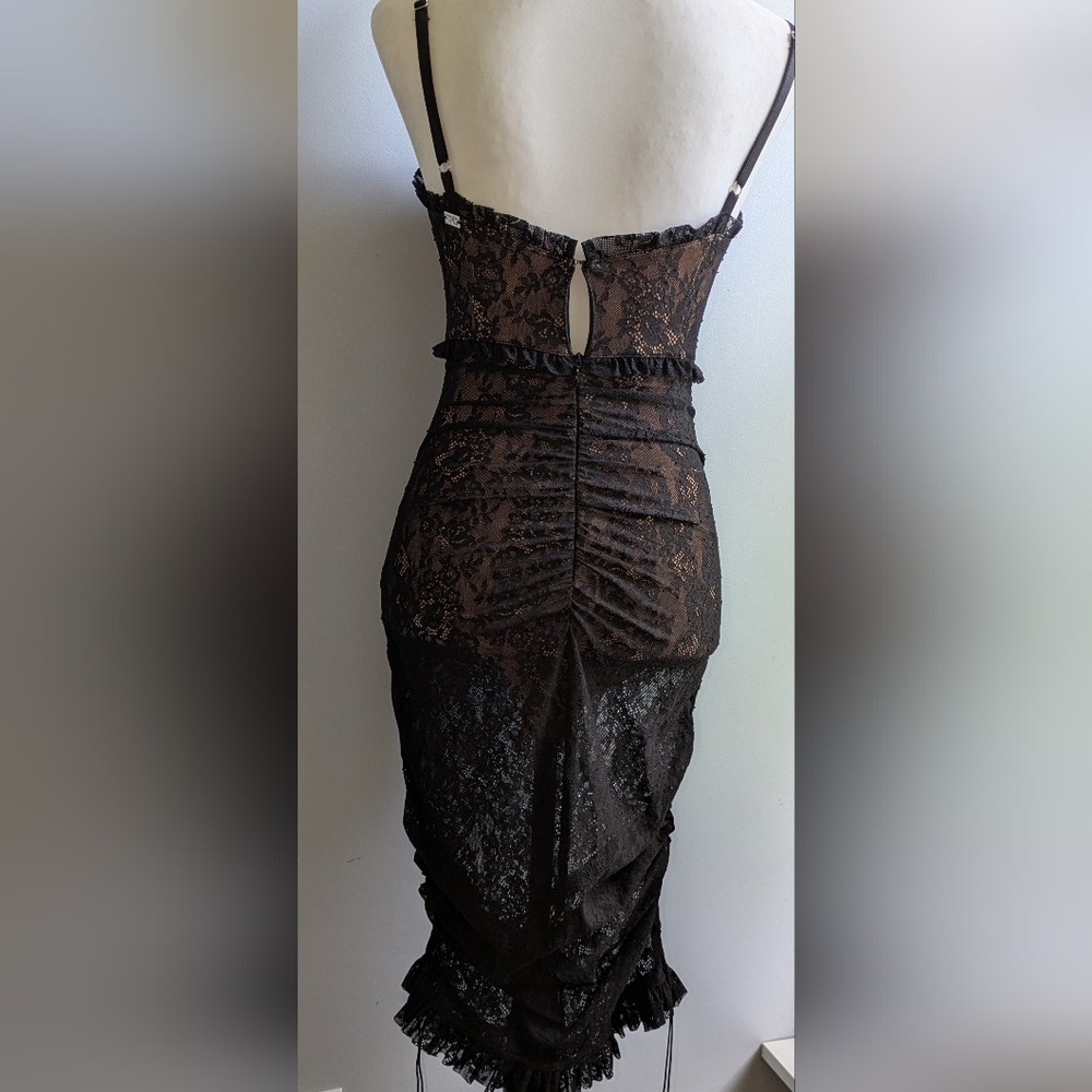 EUC....For Love and Lemons Gracie Lace Bodysuit Dress Size XS (0-2) - Picture 5 of 12